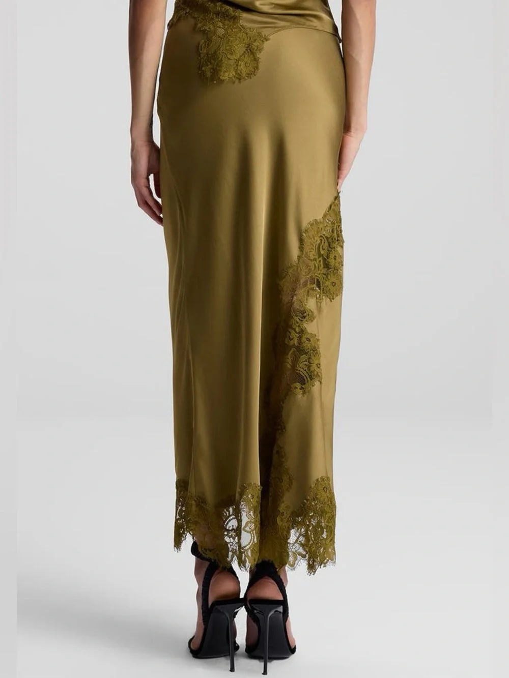 A.L.C. Olivia Asymmetric Satin Skirt XS/TP - Picture 2 of 6